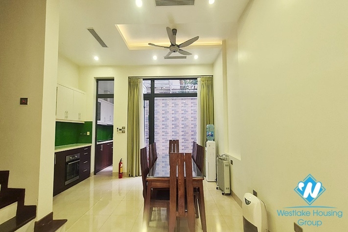 Newly furnished three-storey four-bedroom semi-detached villa for rent